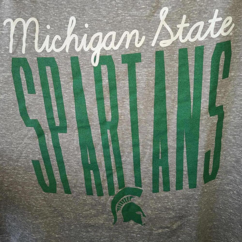 Michigan State Spartans Crop Top - Pressbox - Size Large - Picture 2 of 5